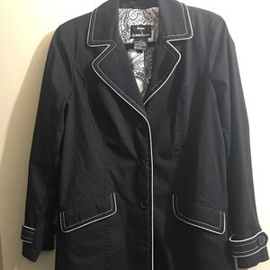 Dennis Basso NY Madison Avenue Trench Coat Size M